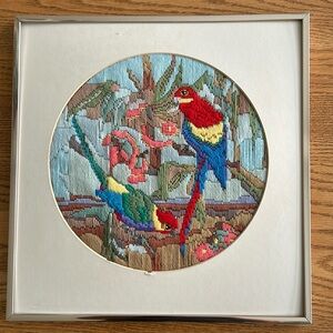 Parrot Crewel Picture